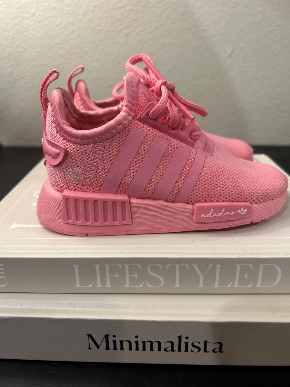 adidas Kids Pink Mesh Athletic Sneakers
